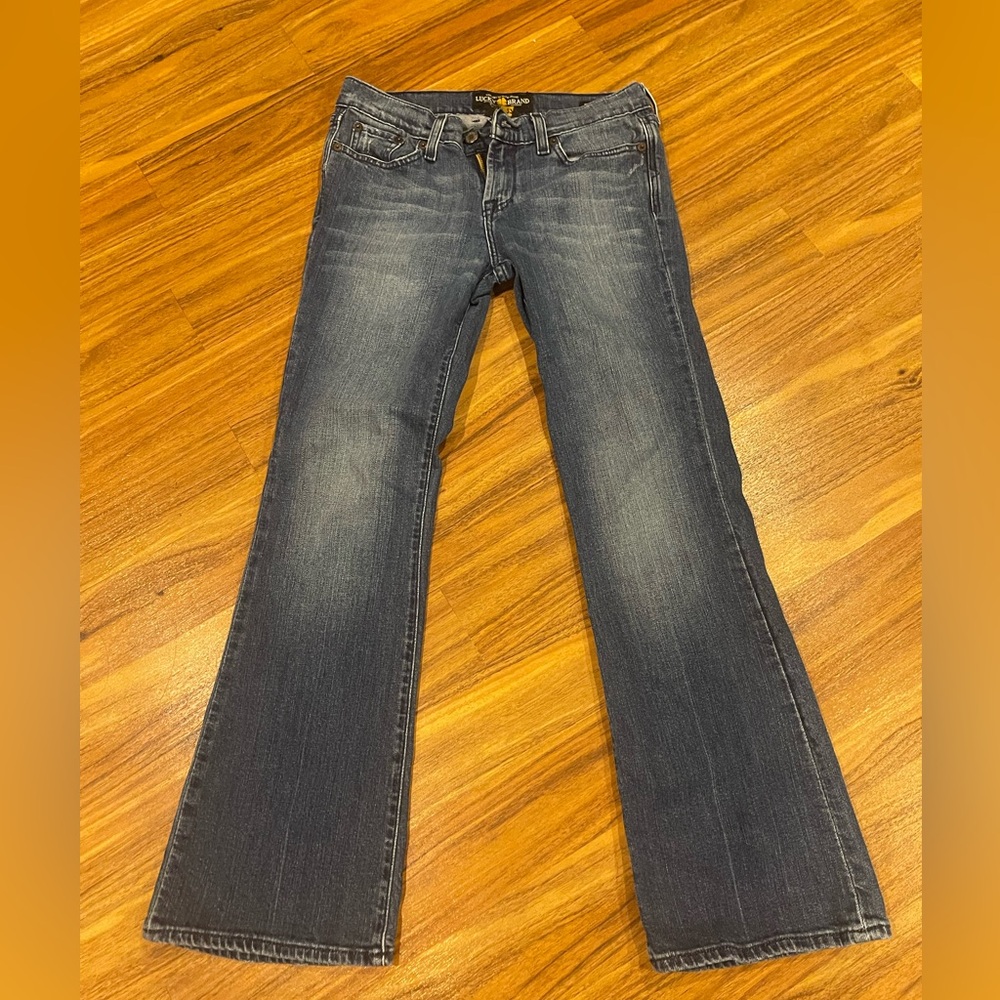 Lucky Brand Womens Blue Denim Bootcut Medium Wash Jeans Size 4/27